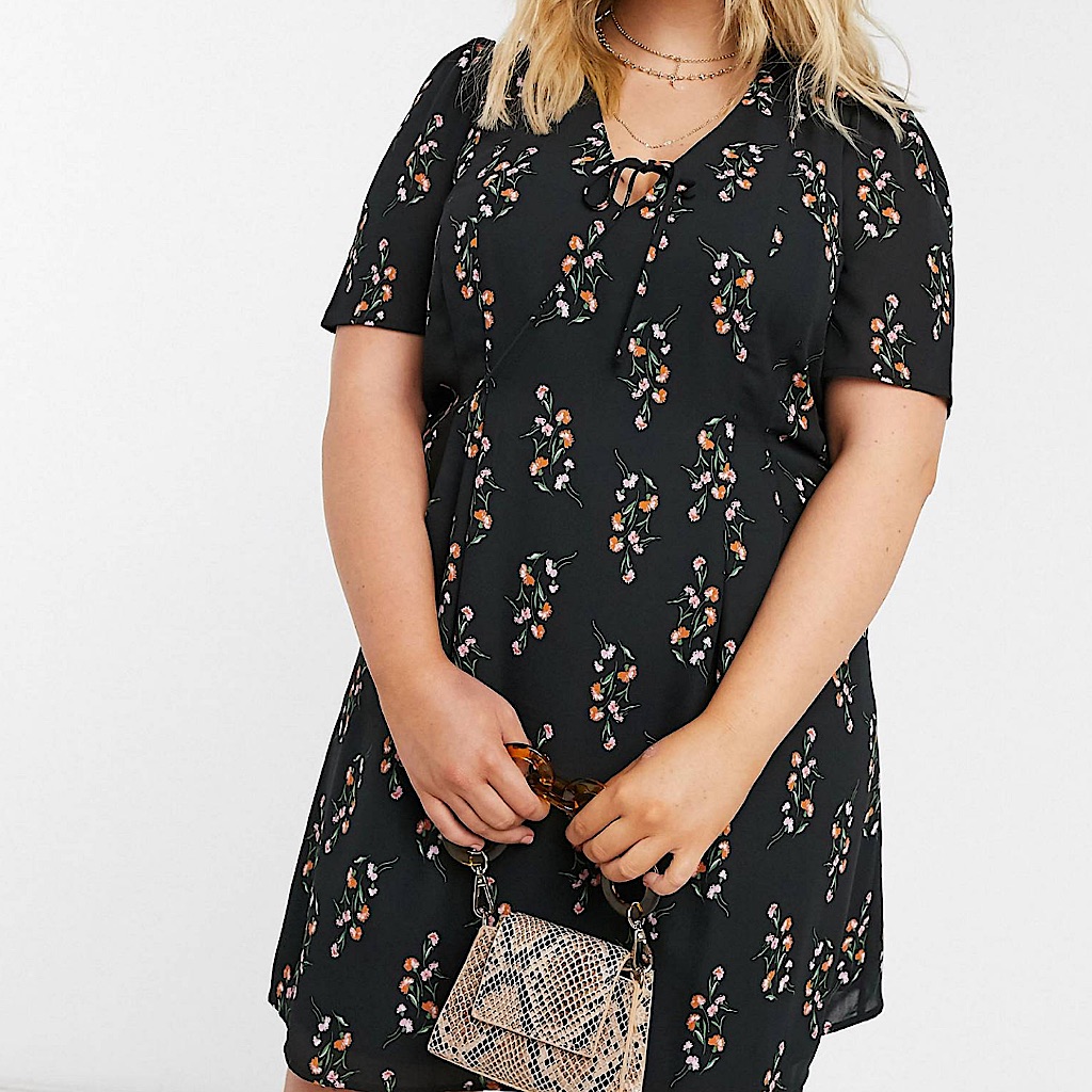 Nwot Asos Fashion Union Plus Floral Mini Dress 20